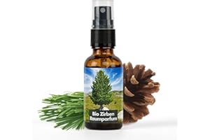 SAGL.TIROL HOLZMANUFAKTUR sagl.Tirol Zirbenspray BIO naturrein - Zirben Raumspray, Raumparfum Zirbe - angenehmer Waldduft - Bio Zirbelkiefer Duftspray naturrein - Arven Spray Pinus cembra - Tiroler Naturprodukt (30ml)