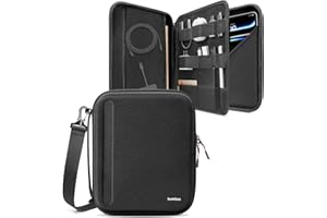 tomtoc Portfolio Etui na ramię na 13-calowego iPad Pro M4 & iPada Air M3/M2 2025-2024, 12,9-calowego iPad Pro M2&M1, obudowa Magic/Smart Keyboard/Adapter/Kable/USB Hub/Apple Pencil