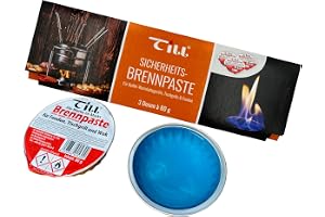Till Bränslepasta för fondue, bordsgrill, varm sten - 3x 80g portionsburkar - Säker och ren - Mycket brandfarlig