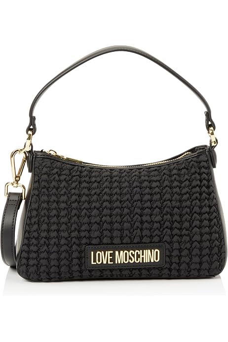 Borsa A Mano LOVE MOSCHINO Donna - Nylon Trapuntato Con Borchie, Tracolla Removibile