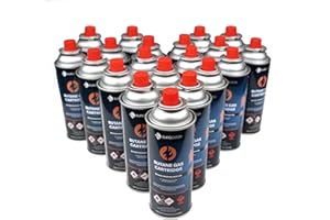 EUROCATCH Cartuccia a Gas - 20 Pezzi - Gas butano - Bombole di Gas - Bombolette di Gas - Bombolette di Gas butano - Ricarica - 227 g