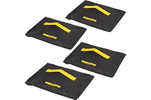 Happy Jump Sports Sandbags Set of 4 Weighted Anchors Sand Bags for Soccer Goals, Football Nets, Golf Nets, Baseball Nets, Hockey Nets and More