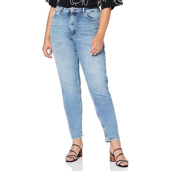 ONLY ONLHOPE jeans voor dames, wijd gesneden jeans, hoge taille, wijde pijpen, blauw (light blue denim), 33W / 32L