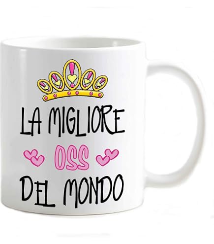 csm informatica Tazza personalizzabile con tuo nome Oss idea regalo x collega Attestato corso Professioni sanitarie infermiera Ostetrica Assistente lavoro