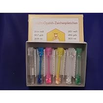 Leucht - Opalith - Zeichenplättchen, Set | Honig & Imkereibedarf Maier