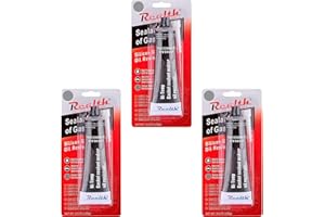 Realth Silicona Selladora Gasket Maker Paquete de 3 Alta Temperatura RTV 3.53oz Ultra Gris Resistente al Aceite Junta Brida de Alta para reparación de máquinas de Motocicletas automotrices(SG413)