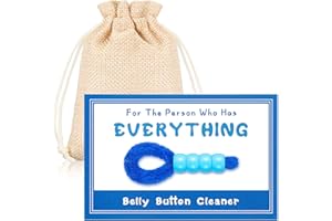 Geiserailie Cadeaux Drôles Nettoyant pour Nombril Outil de Nettoyage des Peluches du Nombril Cadeau de Bâillon Cadeau d'anniversaire de Noël pour Petite Amie Petit Ami Amis Frère Sœur Papa Maman