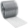Aufisi Rat Mesh 7m x 75mm Rodent Proofing Wire Metal Mesh to Blocks Rats, Mice, Squirrel, Snake & Bird - 304 Stainless Steel Roll for Gaps Around Vents in The Home Garden