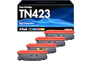 SODFACE TN423 TN-423 Toner Cartridge Compatible for Brother TN-423 TN423 toner for HL-L8260CDW HL-L8360CDW MFC-L8690CDW MFC-L8900CDW DCP-L8410CDW DCP-L8410CDN (Black Cyan Yellow Magenta, 4-Pack)