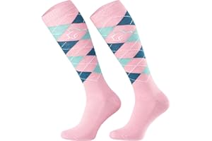 TODO Comodo Chaussettes d'équitation Carreaux STPDJ | Mi-Bas d'équitation | Coton Chaussette Equitation Femme, Enfant, Homme