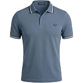 Fred Perry Double pointed polo shirt, black/ecru / dark caramel