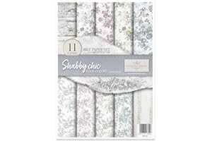 ITD Collection Shabby Chic Four Colors Rice Paper RP037 29.7 x 21 cm