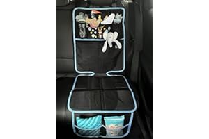 ‎HECKBO HECKBO Kinder Auto Sitzauflage Auto Organizer - Baby Tiere Mama - ISOFIX geeignete Unterlage, Sitzschoner zum Schutz Ihrer Autositze geeignet für alle Kindersitze