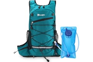 Zaino Idratazione con Vescica 2L, zeroto zaino da corsa con Sacca Idrica Zainetto Running Leggero Donna Uomo Zaino Ciclismo Impermeabile per Corsa Bicicletta Escursionismo Trekking