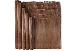 Wadan 1.2m x 4m Willow Bulrush Natural Garden Fence Panel Screening Roll Privacy Border Wind & Sun Protection