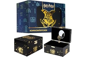 Harry Potter Schmuckaufbewahrung Geschenke Schmuckkästchen Magische Aufbewahrung mit Spieluhr und Spiegel mit Musik Hogwarts Fanartikel Geburtstag