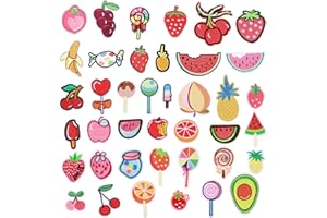 WORAHROE 40 Stück Flicken Zum Aufbügeln Kinder, Bügelflicken Kinder, Patches Klett, Aufnäher zum Aufbügeln Bestickte Aufbügelflicken Bügelbilder für Jeans,Hut, Kleidung, Taschen,Reparieren Sie das Loch