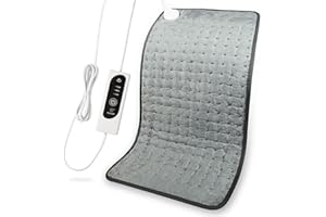 DIZA100 Heating Pad with Auto Shut Off, Fast Heating Technology, Machine Washable, Soft Flannel Safe Electric Heat Pad for Body Relaxation