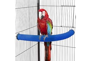 TeTupGa Soporte de perca para loros en forma de U, juguete para mascotas, plataforma para pájaros, arena para moler patas de arena, jaula de palo limpio, ejercicio, conure, periquito, cacatúa,