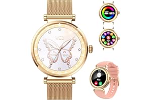 MATAST Smart Watch AMOLED Ultra-Clear Display, Smart watches for Women with 110+ Sports Modes/Heart Rate/Sleep Monitor, Smartwatch IP68 Waterproof for iPhone/Samsung/Android