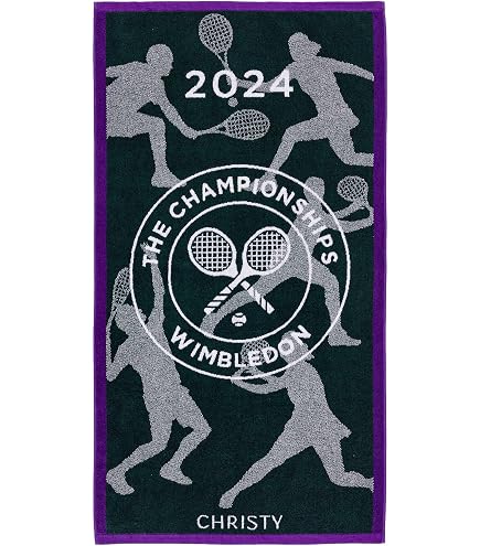 Wimbledon 2024 on Court Men's Tennis Towel by Christy : Amazon.co