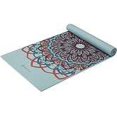 Gaiam Yoga matı, birinci sınıf baskı, ekstra kalın, kaymaz antrenman ve fitness matı, her t&uuml;rl&uuml; yoga, pilates ve zemin antren