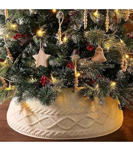 Odot Weihnachtsbaum Rock Aus Rattan – 120-150 Cm, Grau – Natürliche Baumständer-Abdeckung Für Festlichen Look