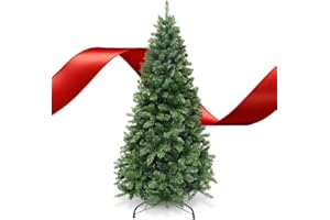 YEAUPE PRO Sapin de Noël Artificiel 180 cm | 800 Pointes | avec Support Métallique | pour Salon et Jardin | Sapin Artificiel en PVC