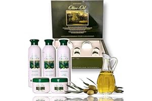 DS-LUX Original Oliven-Öl 5-tlg. Pflege Set, Luxus aus der Natur einzigartige Pflegeserie mit wertvollem mediterranem Olivenöl