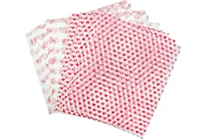 YunBey 100 Pcs Feuilles de Papier Ciré d'Emballage Alimentaire Étanche pour Pain, Frites (250x215mm)