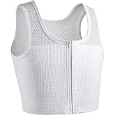 XUJI Breathable Compression Binder with Zipper for Transgender, FTM, Tomboy, Cosplay