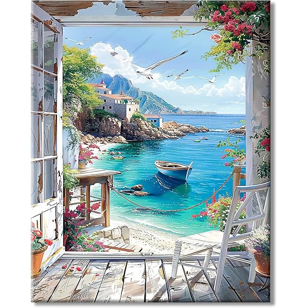 Activité Manuelle Cadeau Jigspsyzh Peinture Par Numéros Adulte - Toile 40x50cm Paysage - Kit Complet Avec Peintures Et Pinceaux Loisir Détente Artistique Activité Manuelle Cadeau Jigspsyzh Peinture Par Numéros Adulte - Toile 40x50cm Paysage - Kit Complet Avec Peintures Et Pinceaux Loisir Détente Artistique