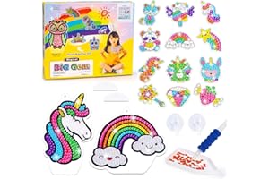 TATEANGNIK Jouet Fille Enfant 4 5 6 7 8 Ans Diamond Painting Enfant, Broderie Diamant Enfant Fille 4-8 3-6 Ans, Décoratifs en Broderie Diamant Bricolage Mosaïques Cadeau Fille 4 5 6 7 8 9 Ans Noël D'anniversaire