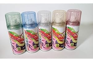 FIESTAS GUIRCA Carnival Toys Carnevale BOMBOLETTA Spray Glitter 5 Colori 100 ml Scegli Il Tuo Party