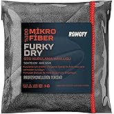 Romofy Mikrofiber Oto Kurulama Bezi - S&uuml;per Emici Ara&ccedil; Kurulama Havlusu - Araba Temizlik Yıkama ve Kurulama Havlusu - 440 GSM