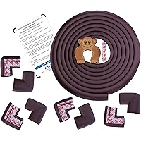 AMAZARA Baby Proofing Edge & Corner Guards | Extra Long 16.4Ft Edge + 8 Pre-Taped Corner Protectors | Child Safety…