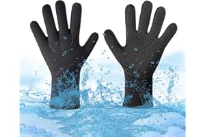 JIAHG Gants de Plongée Professionnels 3mm Néoprène Gants de Sports sous-Marine Hiver Thermiques Gants Nautiques Kayak Combinaison de Plongée pour Hommes Femmes