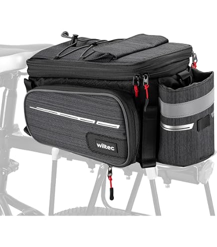 Sacoche Porte-Bagages Vélo 8L Étanche - Sac Vélo Imperméable Avec Bandoulière Pour Bicyclette