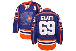 Wudu Doug The Thug #69 Glatt Halifax Highlanders - Camiseta de Hockey, Color Azul