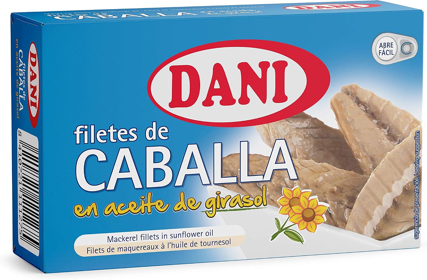 Dani - Caballa (filetes) en aceite de girasol - Pack 12 x 115 gr.