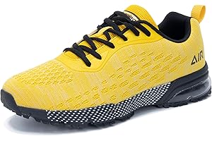 WNA Step Up Herren Walking Schuhe Laufschuhe Sneaker rutschfeste Gummisohlen Dämpfung Luftkissen Bequeme atmungsaktive Leichte Atmungsaktiv Damen Gym Running Turnschuhe Sportschuhe Joggingschuhe