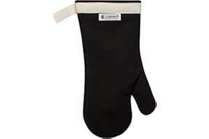 Le Creuset 4-Layered Textile Oven Mitt, Stain Resistant, Black, 95002300000000