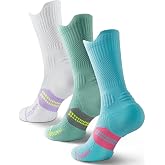 Juclise Bamboo Viscose Compression Socks Running Socks Moisture Wicking | Breathable Anti-Bubble Sports Socks, Coolmax Moistu