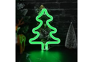 TECHSHARE Christmas Neon Sign, LED Neon Light, Weihnachtss Neon Sign für Wohnzimmer, Bar, Geburtstagsparty, Christmas Decorations