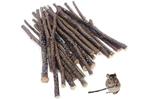 HFYMXNB Manzana Masticar Palos,Rama de Manzana Molino 200 g/Set Juguetes para Mascotas Pequeñas Adecuado para Animales Pequeños Como El Hámster Conejo