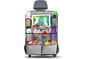 AiQInu Organisateur de Voiture, voiture enfant facile à entretenir, arrière avec beaucoup d'espace rangement, protection siege enfant