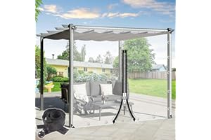 SUWOOY Waterproof Pvc Tarpaulin With Zip,Outdoor Clear Tarp Curtains,Pergola Gazebo Patio Porch Carport Garden Transparent Tarpaulin Side Panels,Partition Curtains With Grommets,L×H-1.5 * 2.2m(4.9 * 7.2ft)