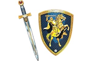 Liontouch - Épée et Bouclier de Chevalier | Set de Jeu d'Imitation en Mousse pour Enfants et Bambins avec Thème Chevalier Médiéval à Cheval | Armes de Bataille Sûres pour Déguisements et Costumes