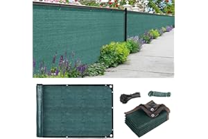 TUAKIMCE Garden Privacy Netting 2 x 10m, Privacy Fence Screening 90% HDPE Outdoor Shading Net, Fence Screening UV-Resistant Tear-Resistant Shading Net with Cable and String