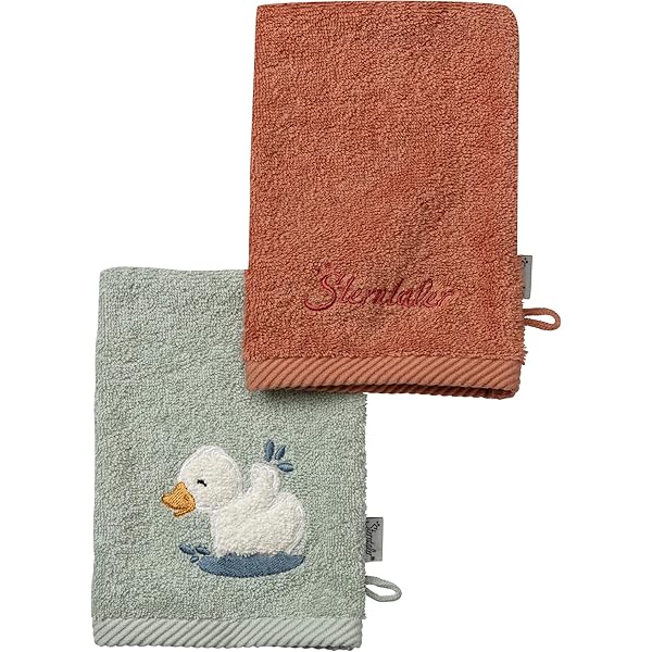 Sterntaler Waschlappen Löwe Leo - Baumwoll Waschhandschuh Mit Stickerei Für Babys (Ocker)